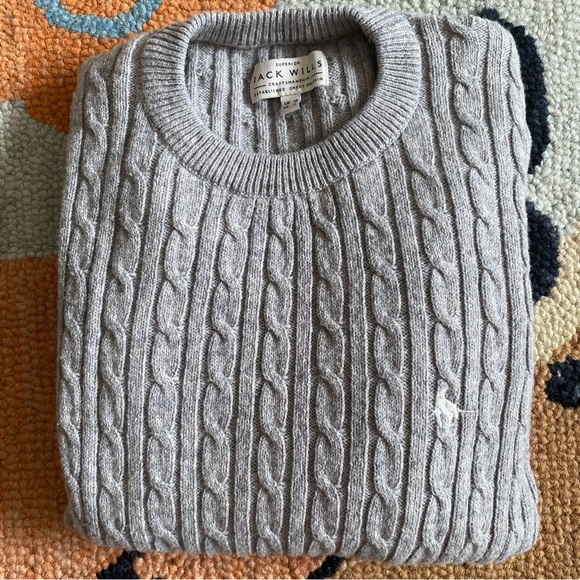Jack Wills l Wool Blend Classic Cable Knitted Jumper - Picture 16 of 16